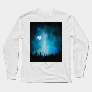 Blue galaxy Long Sleeve T-Shirt